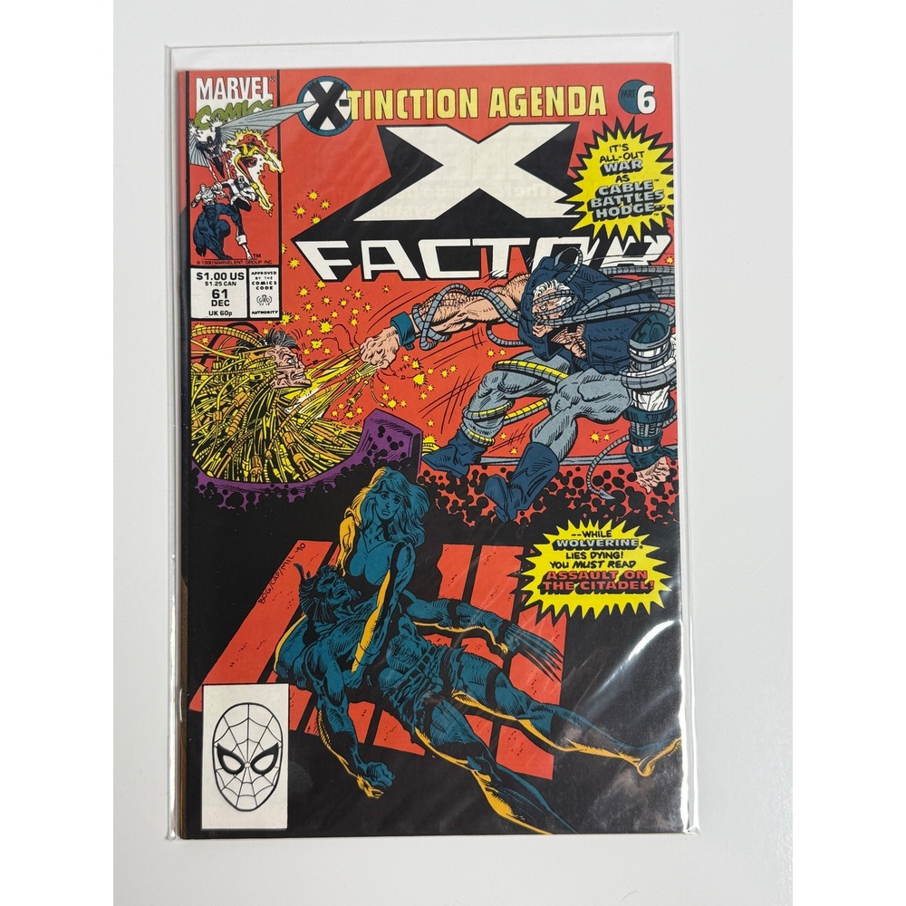 X-Factor 61 1990 Marvel X-Tinction Agenda Part 6 Cable vs Hodge Bogdanove Cover